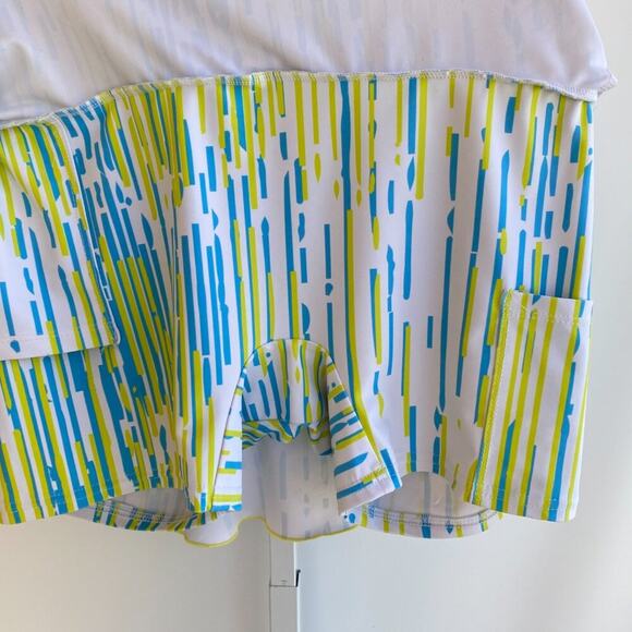 Tina + Jenna Skort Womens Size XL Blue GreenTennis Skirt Golf Pickleball - Picture 4 of 5